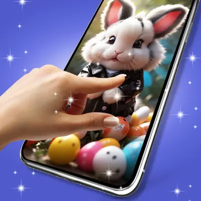 Cute bunny live wallpaper android App screenshot 0